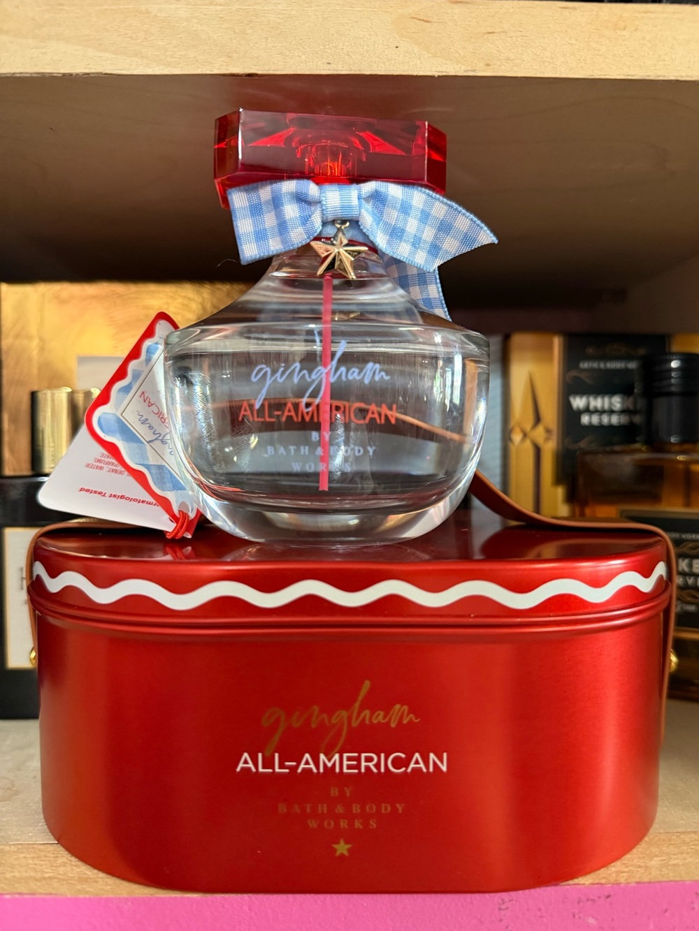 Bath & Body Works Gingham All-American Women's Fragrance Bottle - Red & Blue